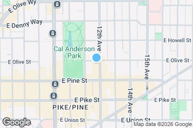 Map image of the property - 1125 E Olive St