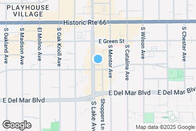 Map image of the property - 175 S Lake Ave