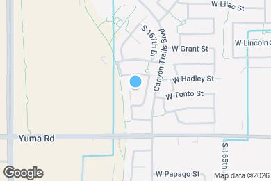 Map image of the property - 1021 S 167th Ln