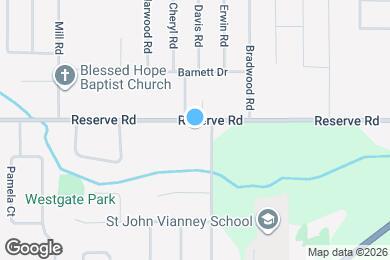 Map image of the property - 613 Reserve Rd