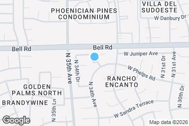 Map image of the property - 16814 N 34th Ave