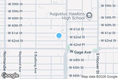 Map image of the property - 1033 W 62nd St