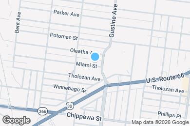 Map image of the property - 3917 Miami St