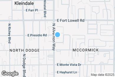 Map image of the property - 3052 N Alvernon Way