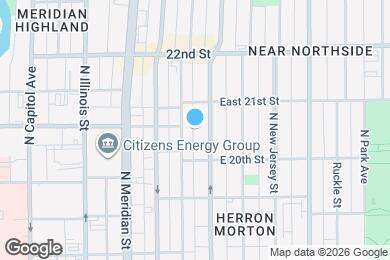 Map image of the property - 2034 N Delaware St