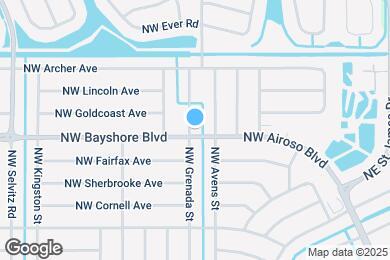 Map image of the property - 701 NW Grenada St