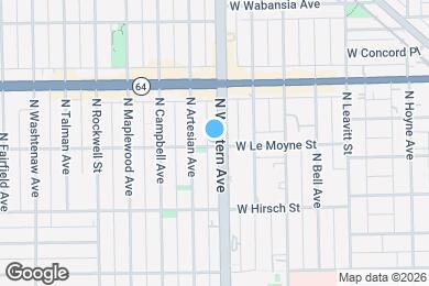 Map image of the property - 1500 N Western Ave