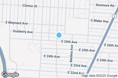 Map image of the property - 1202 E 26th Ave