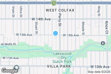 Map image of the property - 4060 W 13th Ave