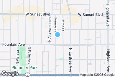 Map image of the property - 1322 N Formosa Ave