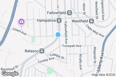 Map image of the property - 1703 Broadway Ave