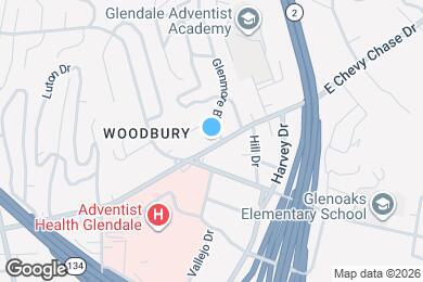 Map image of the property - 1701 E Chevy Chase Dr