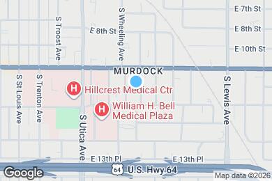 Map image of the property - 1134 S Xanthus Ave
