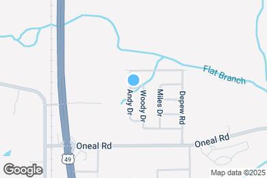 Map image of the property - 15457 Woody Dr