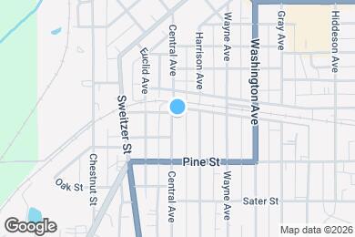 Map image of the property - 411 Central Ave