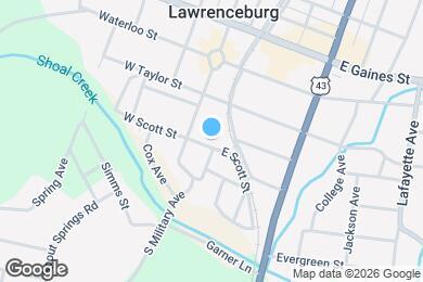 Map image of the property - 122 E Scott St