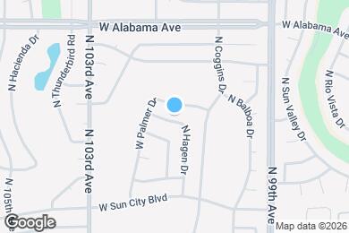 Map image of the property - 11801 N Hagen Dr