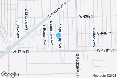 Map image of the property - 4616 S Spaulding Ave