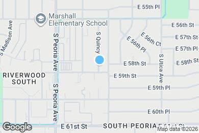 Map image of the property - 5747 S Quincy Pl
