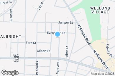 Map image of the property - 1109 Park Ave