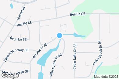 Map image of the property - 4721 W Lake Dr SE
