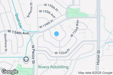 Map image of the property - 1315 W 133rd Cir