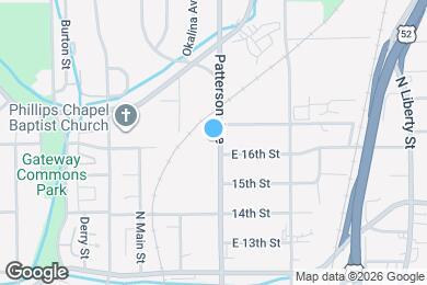 Map image of the property - 1610 N Patterson Ave