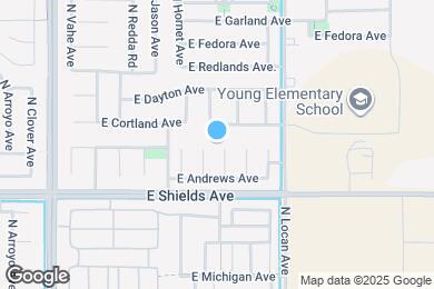 Map image of the property - 3083 N Stanley Ave