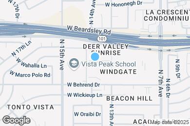 Map image of the property - 1351 W Wahalla Ln