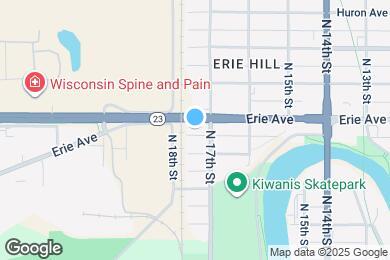 Map image of the property - 1713 Erie Ave