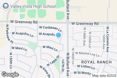 Map image of the property - 14807 W Acapulco Ln