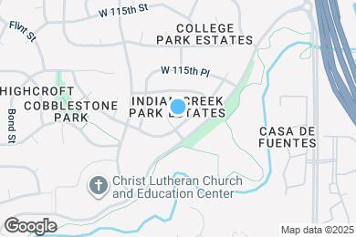 Map image of the property - 10814 W 116th Terrace