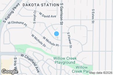 Map image of the property - 8033 S Garrison Way