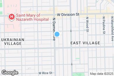 Map image of the property - 1037 N Damen Ave