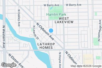 Map image of the property - 2901 N Hoyne Ave