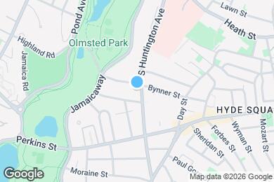 Map image of the property - 335 S Huntington Ave