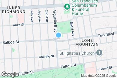 Map image of the property - 684 Arguello Blvd
