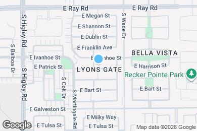 Map image of the property - 3498 E Patrick St