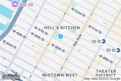 Map image of the property - 447 W 47th St