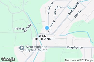 Map image of the property - 804 27th Ave N