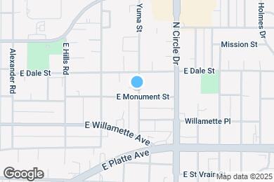 Map image of the property - 704 Yuma St