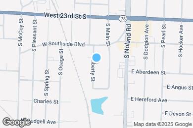 Map image of the property - 1333 S Liberty St