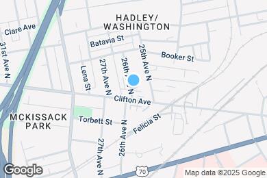 Map image of the property - 704 26th Ave N