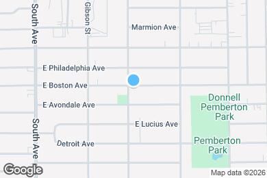 Map image of the property - 805 E Boston Ave