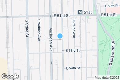 Map image of the property - 5218 S Indiana Ave