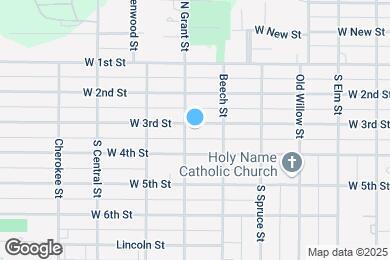 Map image of the property - 613 W 3rd St