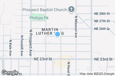 Map image of the property - 1712 NE 25th St