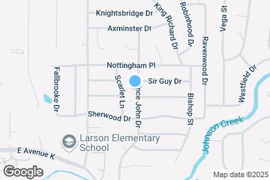Map image of the property - 2221 Prince John Dr