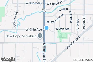 Map image of the property - 810 S Sheridan Blvd