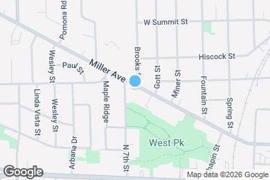 Map image of the property - 829 Miller Ave